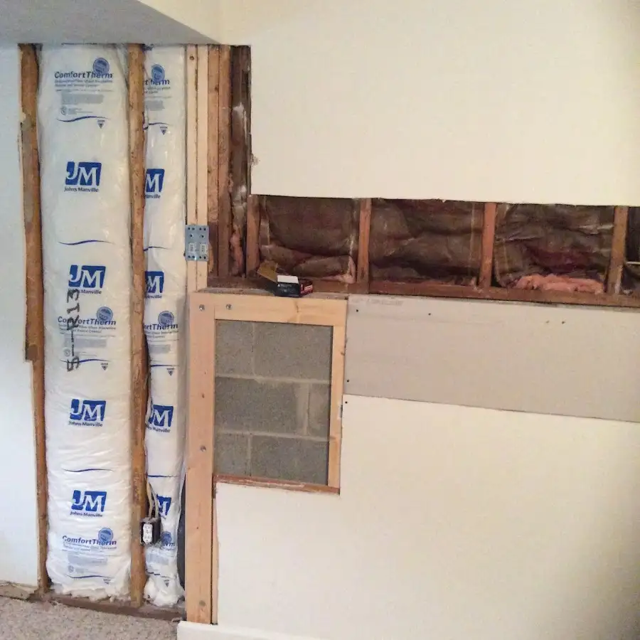 Wall insulation replacement during Structural Drying in Josephine